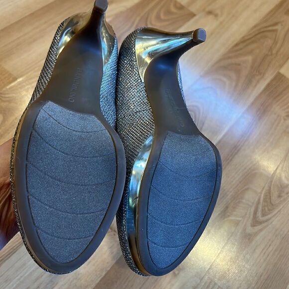 Bandolino My One Silver  Shiny Sparkling Platform Heels Women’s US Size 6 - Picture 6 of 6